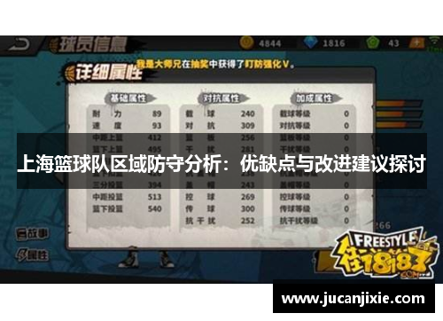 上海篮球队区域防守分析：优缺点与改进建议探讨